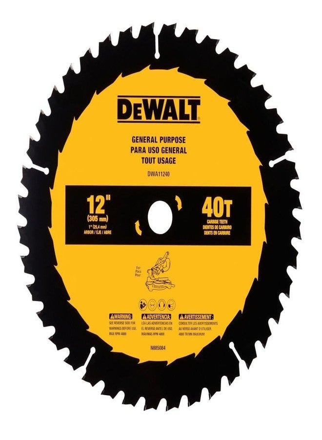 DEWALT 12 in. 40T General Purpose Saw Blade (DWA11240) - Image 1