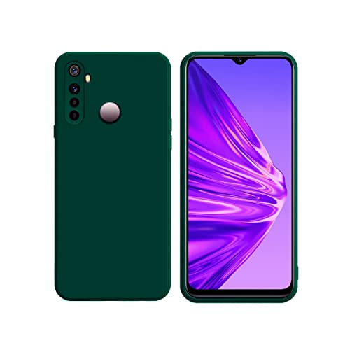 LIRAMARK Silicone Soft Back Cover Case for Realme 5/Realme 5s/Realme 5i/Narzo 10 (Green) - Image 1
