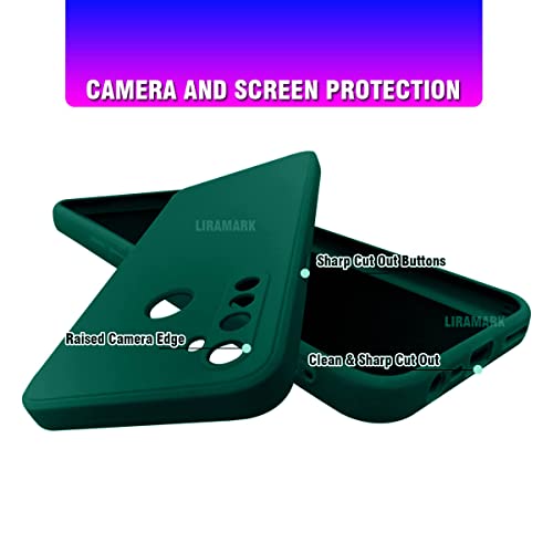 LIRAMARK Silicone Soft Back Cover Case for Realme 5/Realme 5s/Realme 5i/Narzo 10 (Green) - Image 4