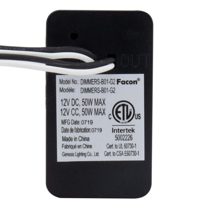 RecPro مفتاح خافت RecPro RV | مفتاح خافت لمركبات RV 12V | متوافق مع لمبات LED أو المتوهجة أو الهالوجين (مفرد) - Image 3