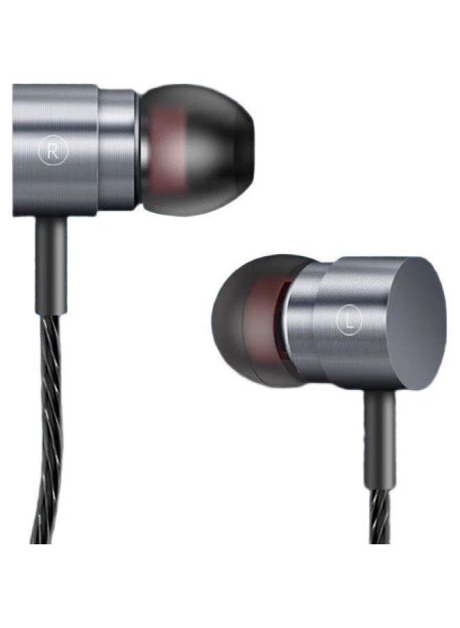 Newmine Xl06 Wired Earphones In-Ear Gaming Headset For Pubg, Karaoke, Computer, 3.5Mm With Mic Control, Compatible With Apple, Huawei, Xiaomi, Vivo Phones, Dark Gray - Image 2