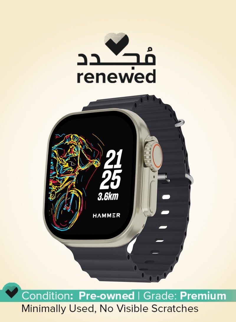 Hammer Renewed - Active 2.0 Plus 2.1" HD Display Smart Watch - BLACK - Image 1