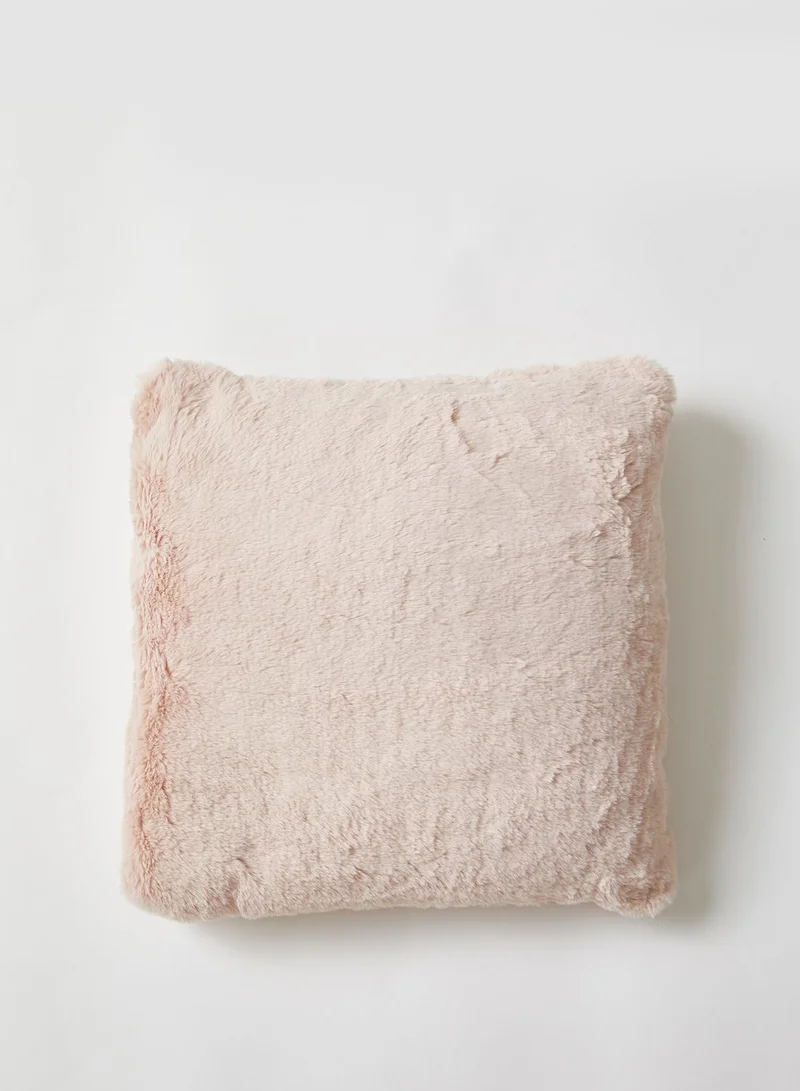 Pink Cactus Fluffy Cushion With Insert 45x45 cm