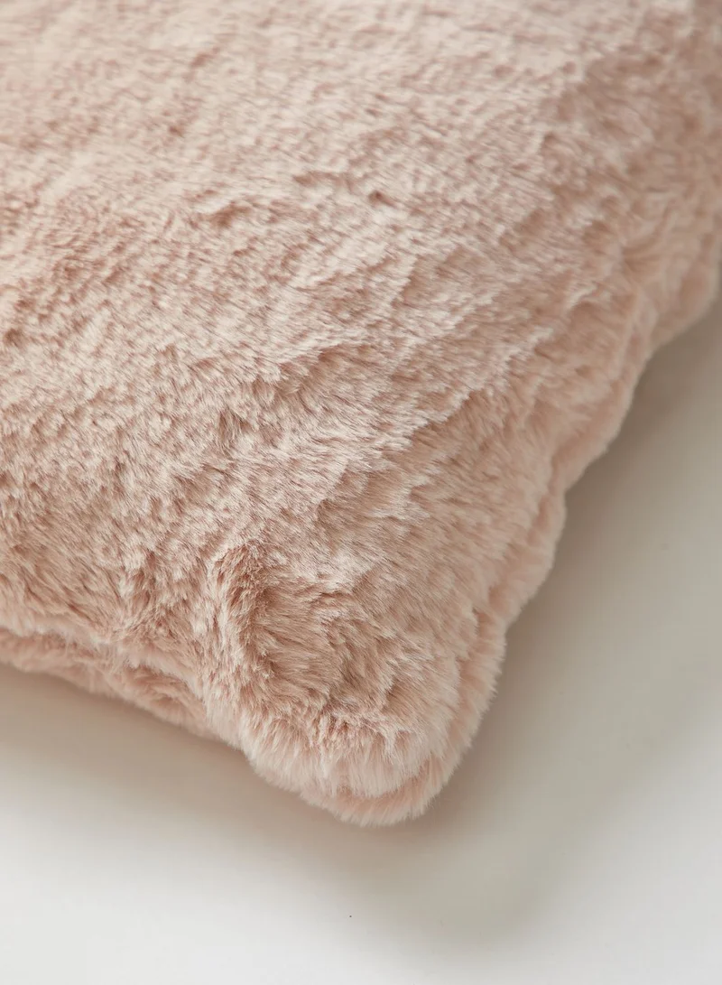 Pink Cactus Fluffy Cushion With Insert 45x45 cm