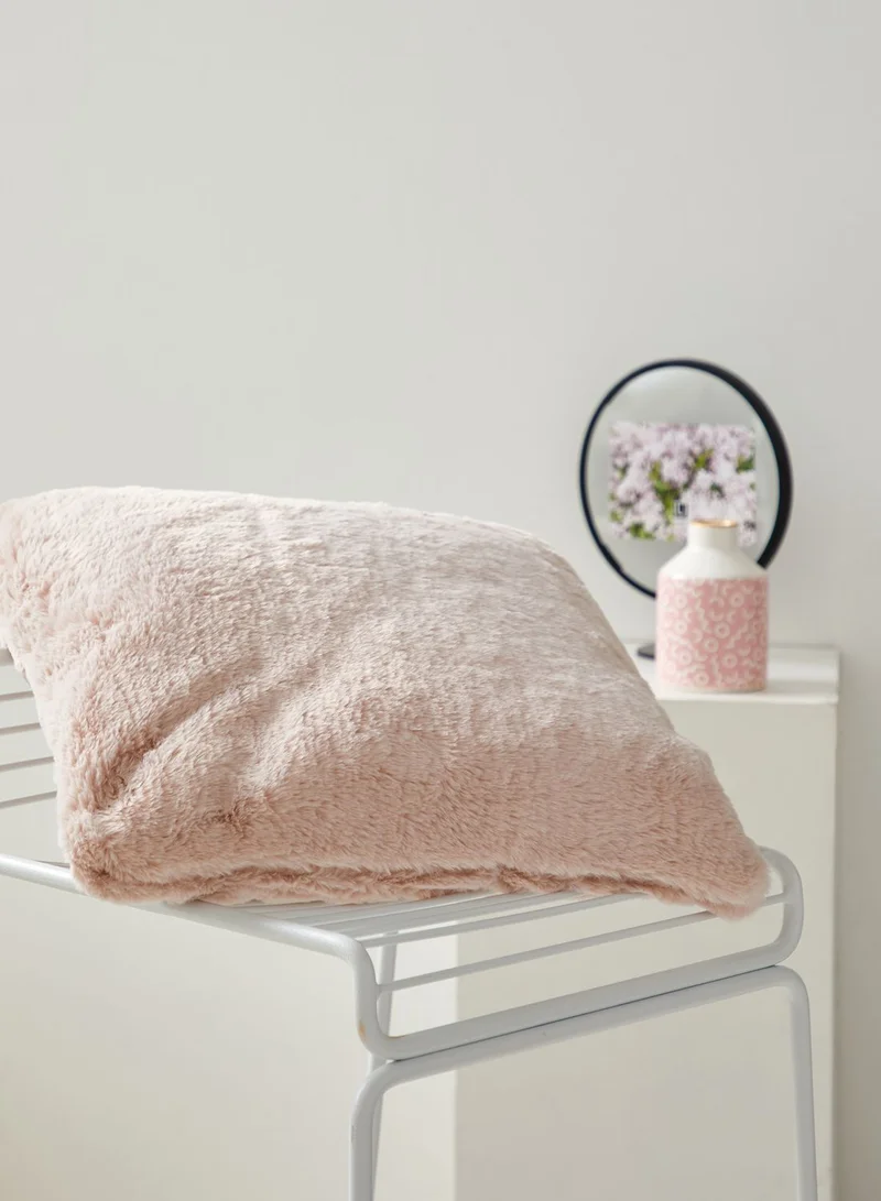 Pink Cactus Fluffy Cushion With Insert 45x45 cm