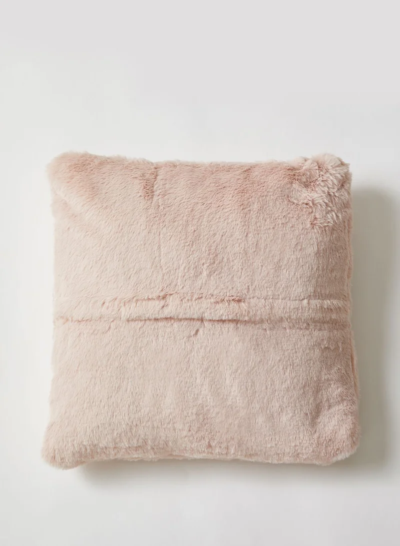 Pink Cactus Fluffy Cushion With Insert 45x45 cm