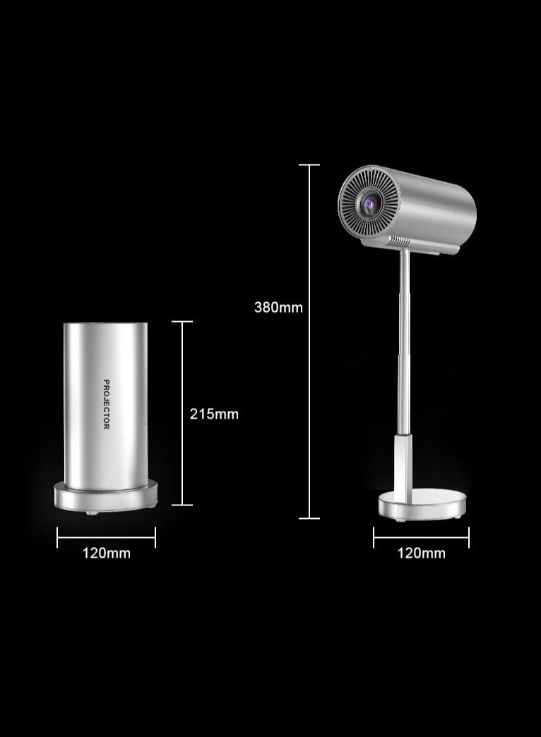 HD Video Projector Android WiFi Bluetooth 3D Surround Sound Portable Outdoor Office Home Theater