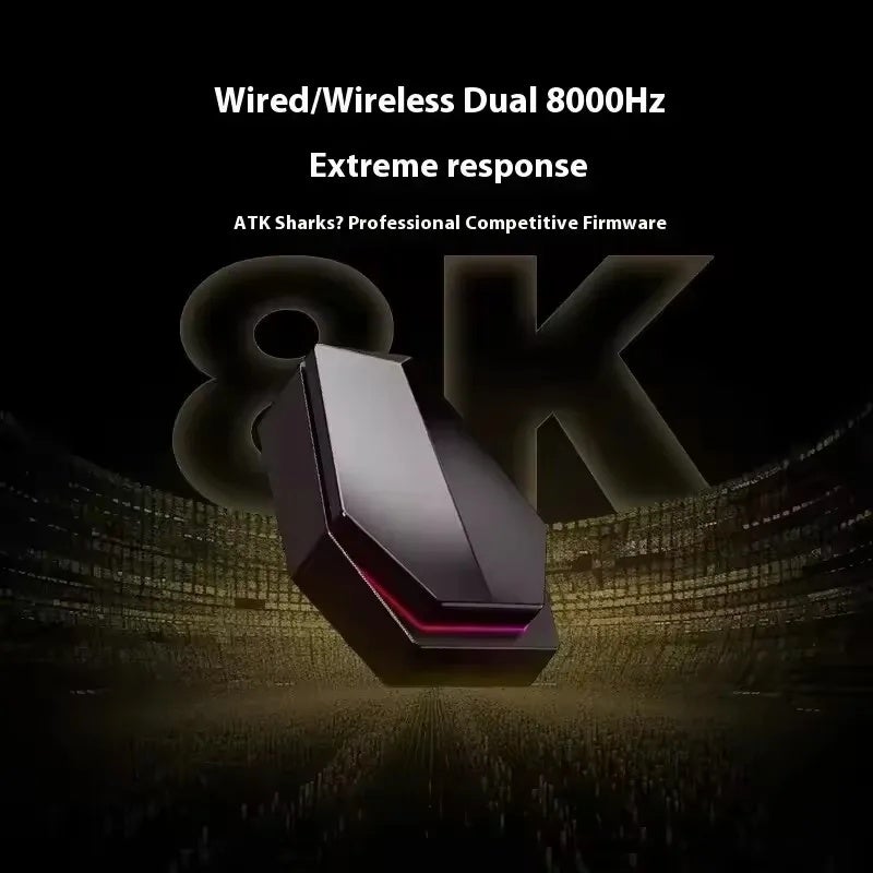 اي تي كي ماوس ATK Blazing Sky X1 Wireless Gaming Mouse, Tri-Mode, 8K Polling Rate, Low Latency, Lightweight FPS Esports, for PC - Image 3