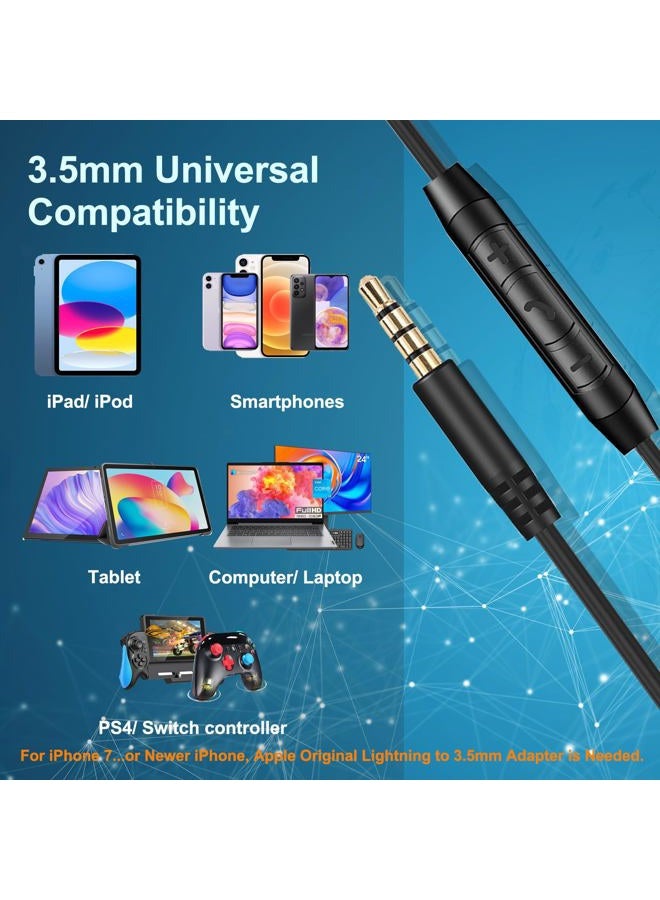 Callez 3.5mm Replacement Audio Cable for Sony Headphones Wire Aux Cord Compatible with Sony WH-1000XM5 WH-1000XM4 WH-1000XM3 WH-XB910N WH-CH710N WH-CH720N MDR-1000X MDR-1AM2 with In-line Mic & Volume Control - Image 3