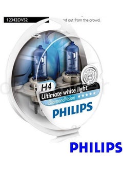 Philips H4 Diamond Vision Ultra White Light 5000K 