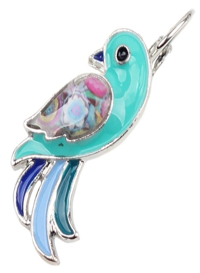 NEWEI Enamel Alloy Tropic Parrot Bird Earrings Fashion Animal Jewelry French Clip for Women Gift Charms Decorations - Image 3