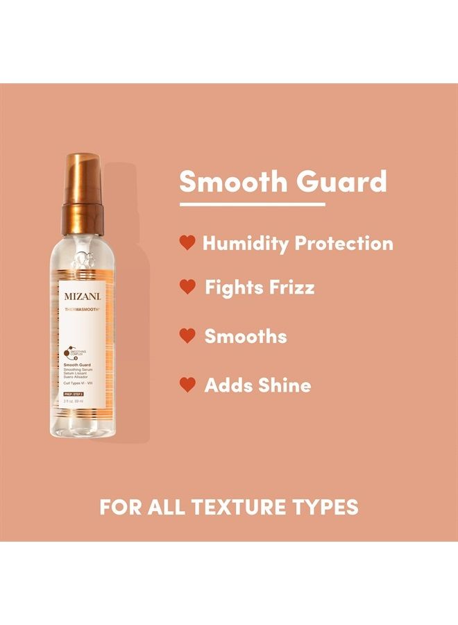 Mizani Thermasmooth Smooth Guard Smoothing Serum | Protects Against Heat Damage | with Coconut Oil | for Curly Hair | 3 Fl Oz - Image 1