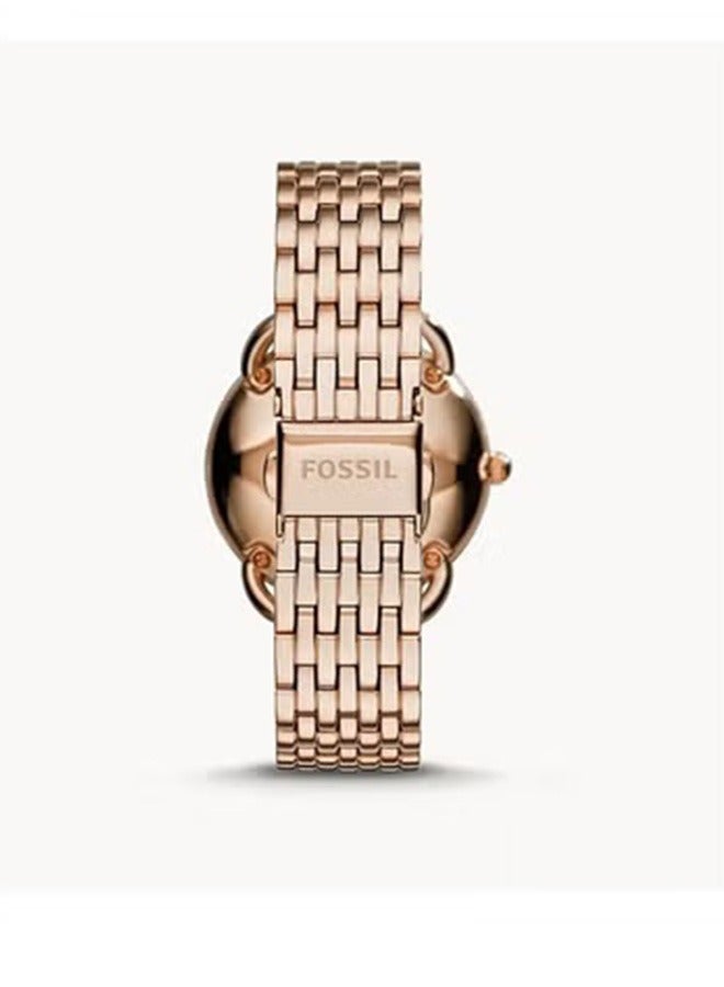 FOSSIL Ladies' Waterproof Stainless Steel strap Chronograph Wristwatch -ES3713 - Image 3