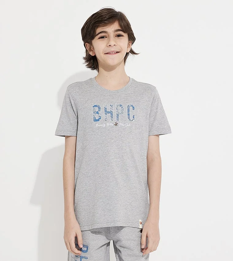 Logo Printed Crew Neck T-Shirt