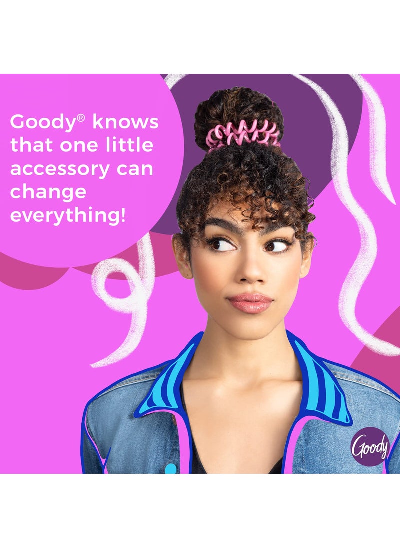 Goody Goody Kids Hair Coils  8 Count Assorted  Dentless Jelly Bands Ponytailers for Women Teens  Girls to Style  Secure Hair  PainFree Accessories For All Hair Types  - Image 3