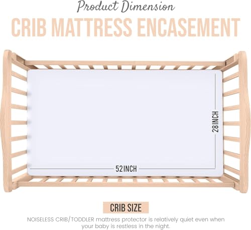 Utopia Bedding Zippered Mattress Encasement Crib, 100% Waterproof Bed Bug and Dust Mite Proof Mattress Protector, Absorbent Six-Sided Mattress Cover - Image 3