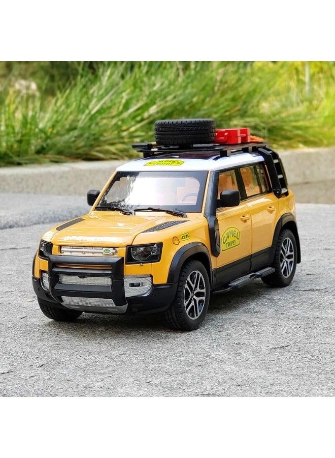 Defender 1/22 Land Rover Defender Camel Cup Alloy Off-road Car Model Kids Toy Car Gift - Image 2