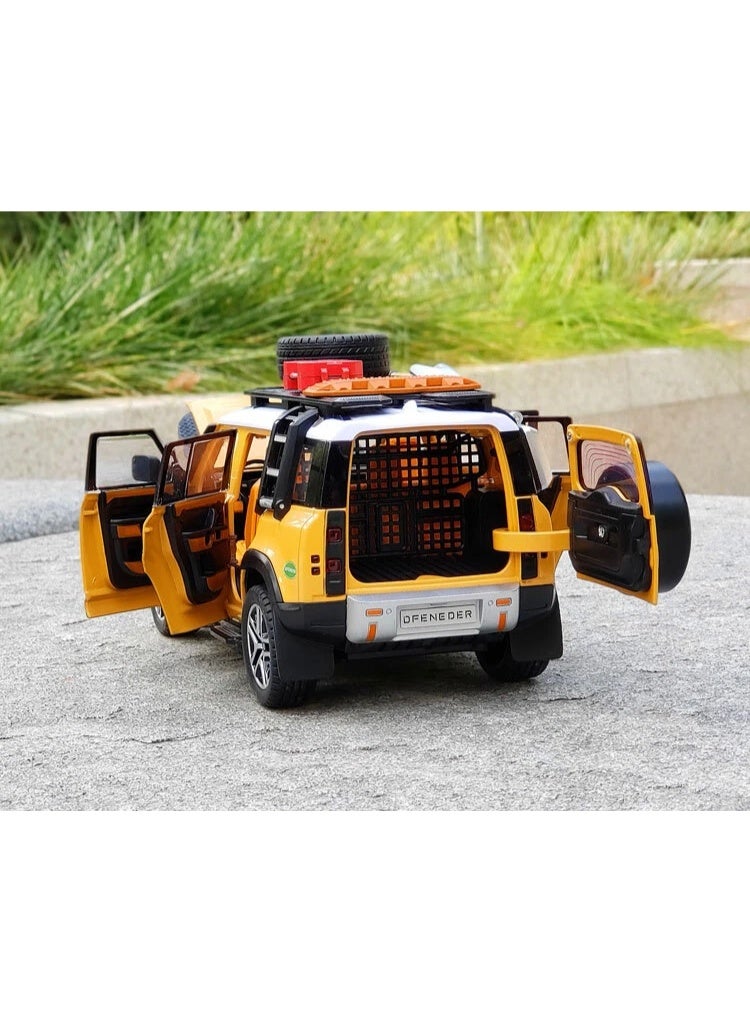Defender 1/22 Land Rover Defender Camel Cup Alloy Off-road Car Model Kids Toy Car Gift - Image 4