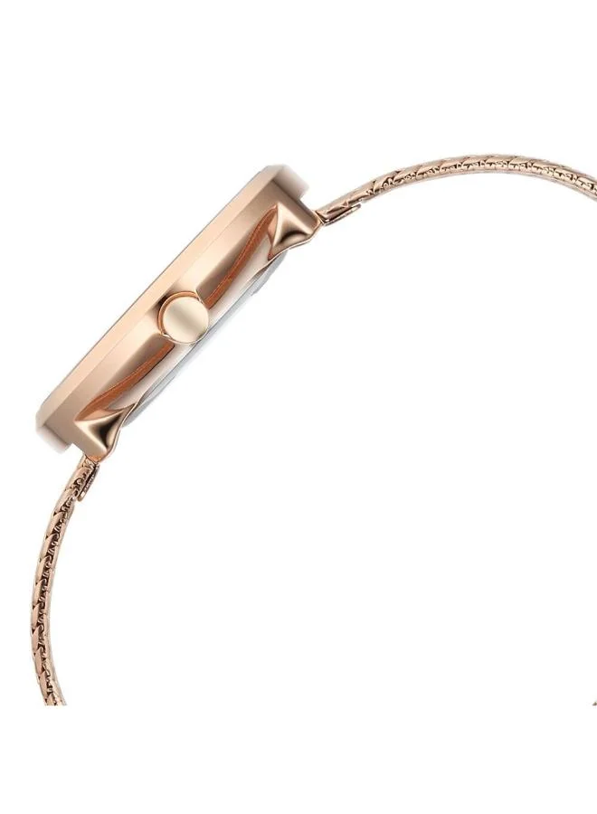تيتان Women Analog Display Watch With Rose Gold Metal Strap - 95253WM02