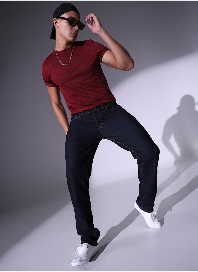 Hubberholme Straight Fit Indigo Jeans For Men- Perfect for Modest Wear  - Image 4