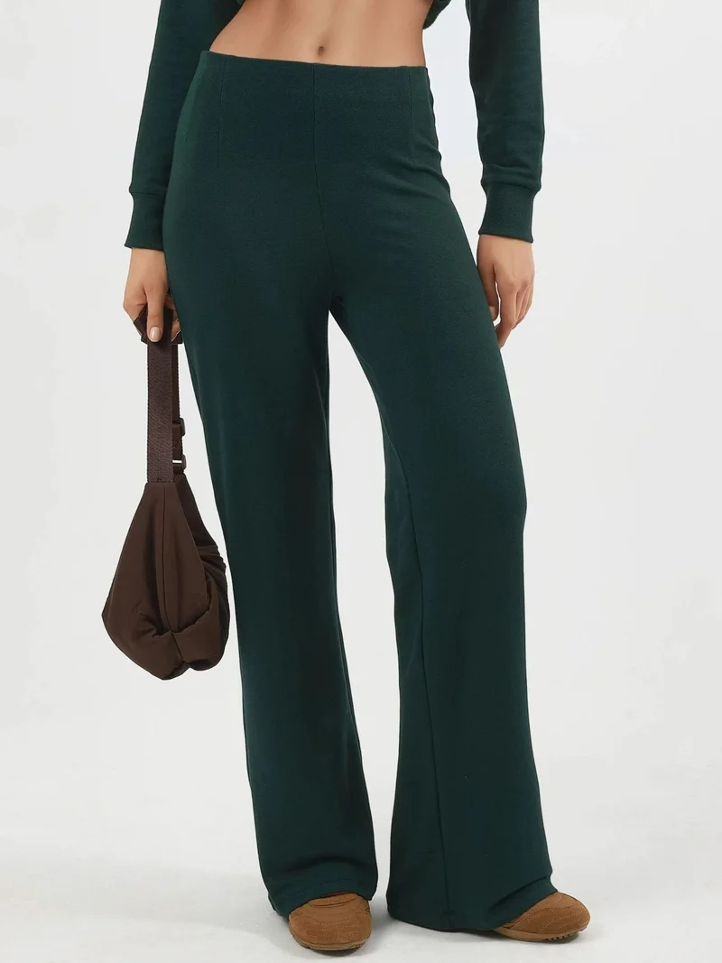 Busem BUSEM High Waist Pull-On Straight Leg Pants