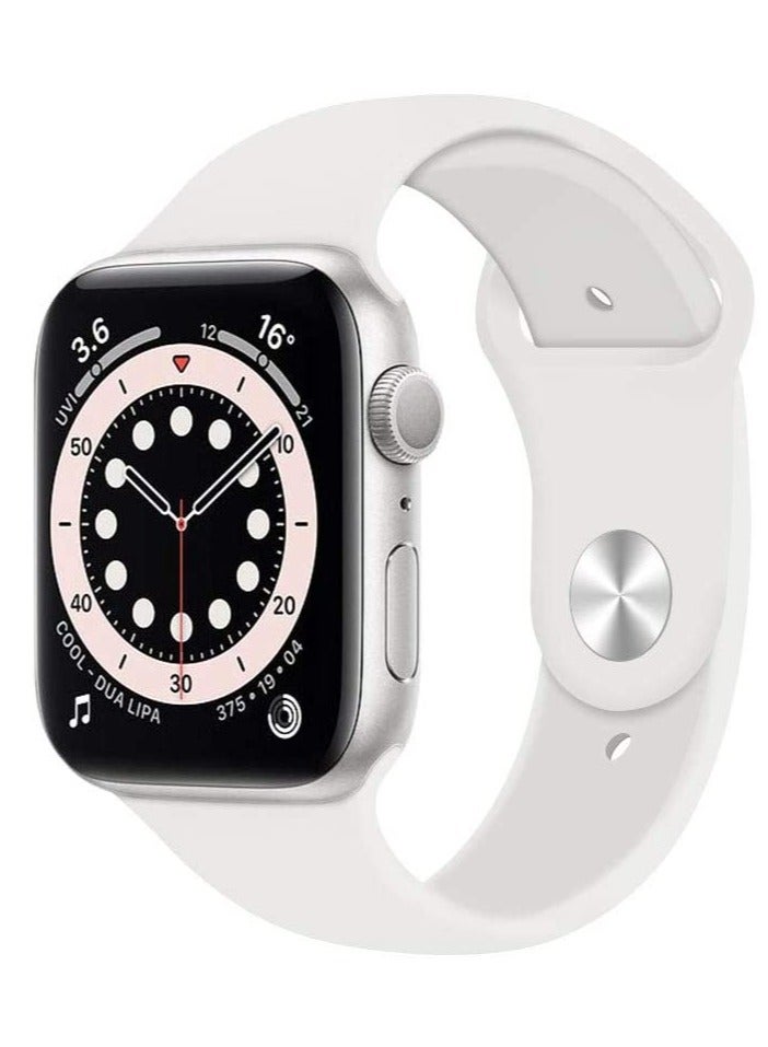 ELTRAZONE Compatible with Apple Watch Band 38mm 40mm 41mm, Soft Silicone Sport Strap Replacement Bands Compatible with Watch Series 7/6/5/4/3/2/1/SE- White - Image 2