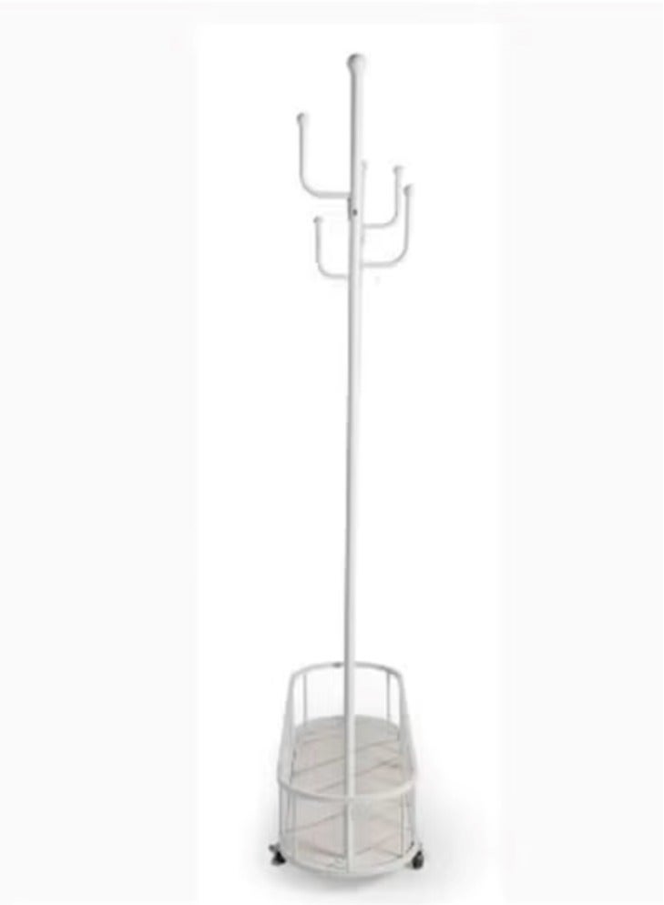Living Movable Metal Clothing Rack Multifunctional With Wheels 80 CM  - Image 4