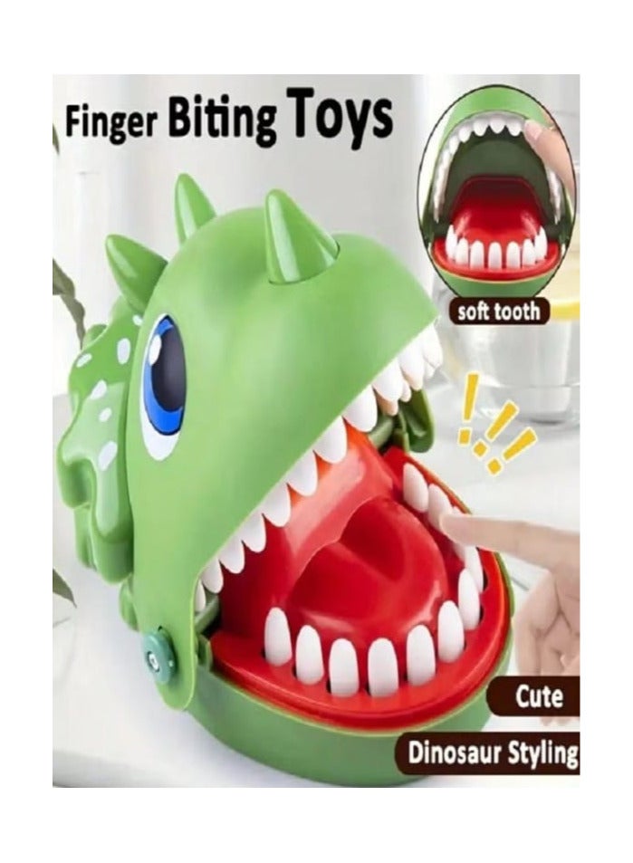 Dinosaur Teeth Game - Fun Finger Biting Mouth Game with Interactive Teeth for Kids and Adults (Green) - Image 2