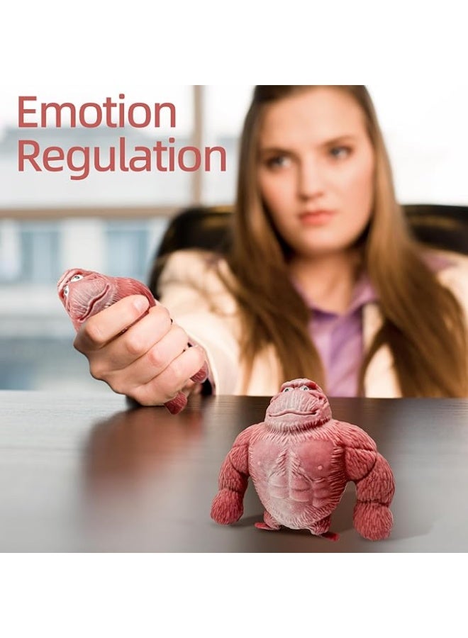 Squishy Monkey Toy – Jumbo Stretchy Gorilla Stress Relief Fidget Toy – Soft, Slow-Rising, Kawaii Animal-Inspired Novelty Gift for Kids & Adults – Anti-Anxiety Sensory Play Accessory - Image 4