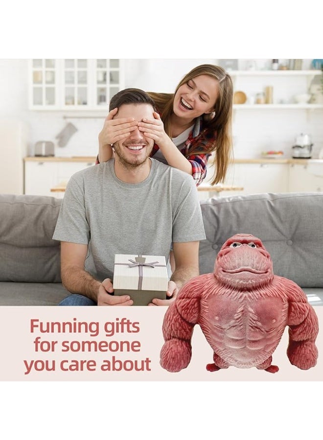 Squishy Monkey Toy – Jumbo Stretchy Gorilla Stress Relief Fidget Toy – Soft, Slow-Rising, Kawaii Animal-Inspired Novelty Gift for Kids & Adults – Anti-Anxiety Sensory Play Accessory - Image 5