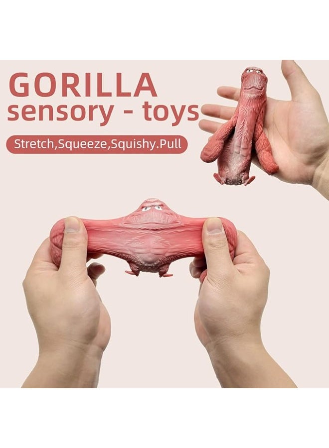 Squishy Monkey Toy – Jumbo Stretchy Gorilla Stress Relief Fidget Toy – Soft, Slow-Rising, Kawaii Animal-Inspired Novelty Gift for Kids & Adults – Anti-Anxiety Sensory Play Accessory - Image 2