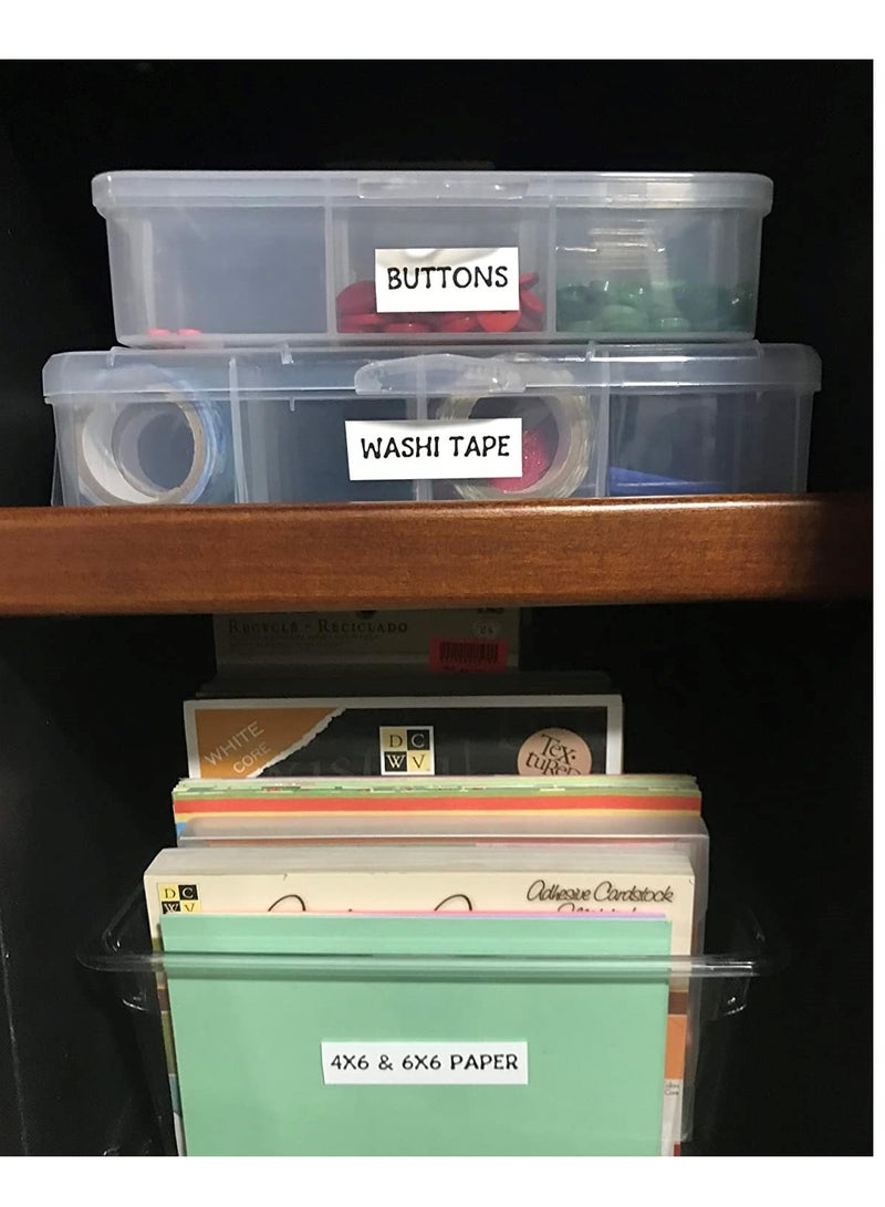 SYOSI Adhesive Name Tag Labels Stickers, 3 Rolls Thermal Sticker Barcode Label Paper, 3X1.5CM Blank Name Tag Category Tags for Offices, Supermarkets, Kitchen Jars, Warehouses, Clothes and Mailing - Image 4