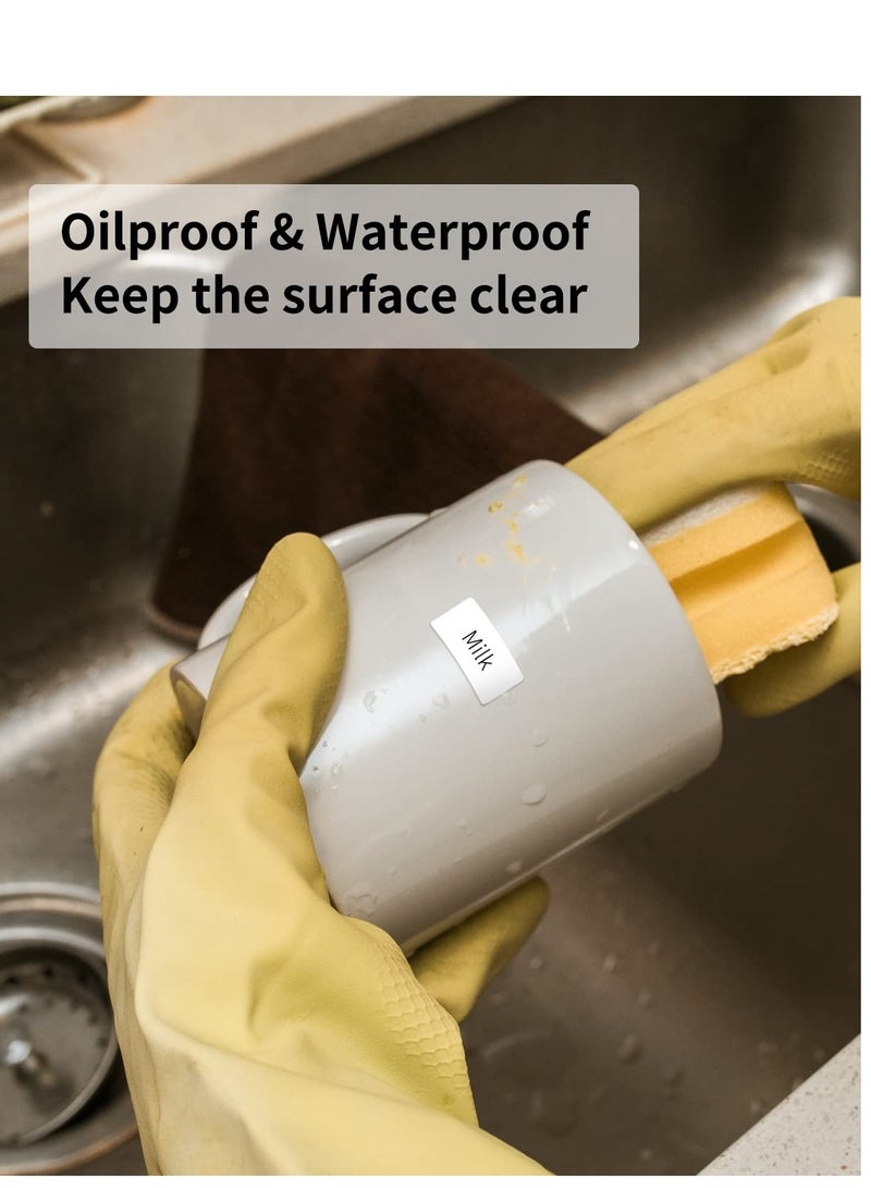 SYOSI Adhesive Name Tag Labels Stickers, 3 Rolls Thermal Sticker Barcode Label Paper, 3X1.5CM Blank Name Tag Category Tags for Offices, Supermarkets, Kitchen Jars, Warehouses, Clothes and Mailing - Image 3