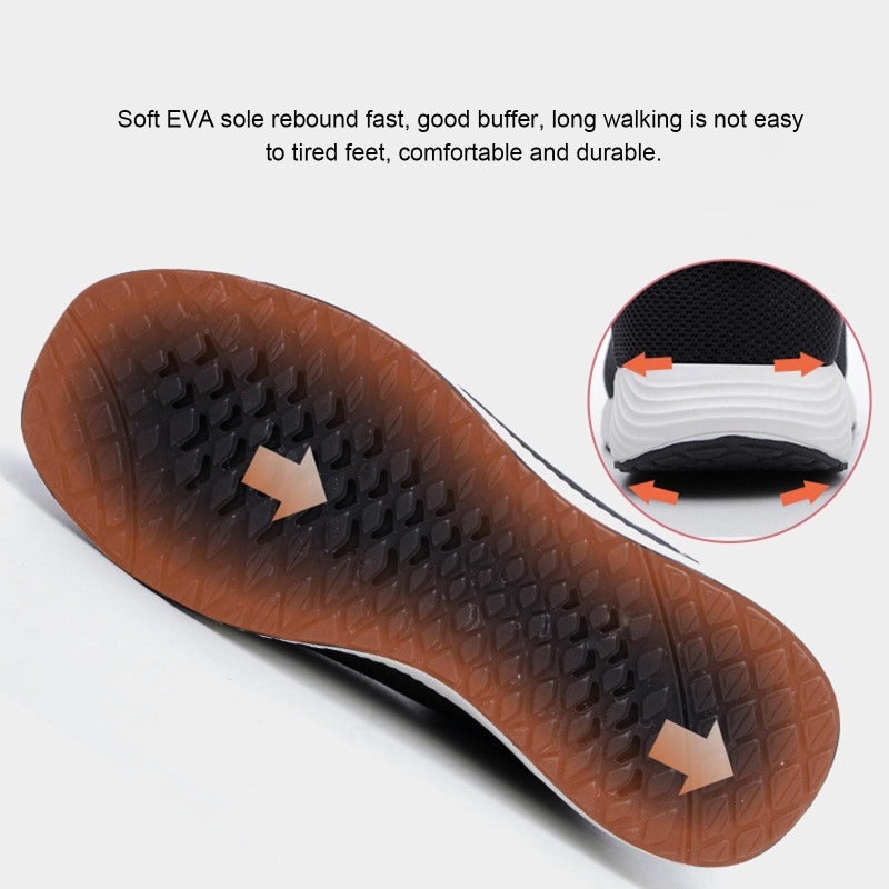 Safety Shoes: 6KV Insulation, Widened Steel Toe - Breathable Mesh Vamp, Anti-Puncture Anti-Slip EVA Sole Protective Work Footwear for Industrial Construction Harsh Workplace Environments - Image 4