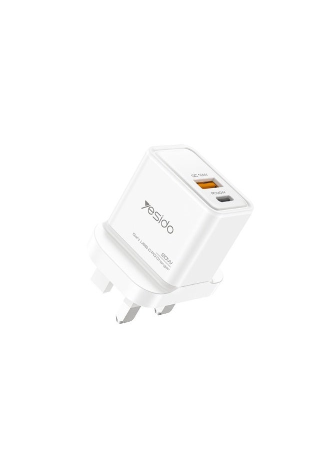 Beauenty 20W gallium nitride A+C travel charger is compact and portable. British regulations apply to Apple 16 mobile phone charging head.  - Image 2