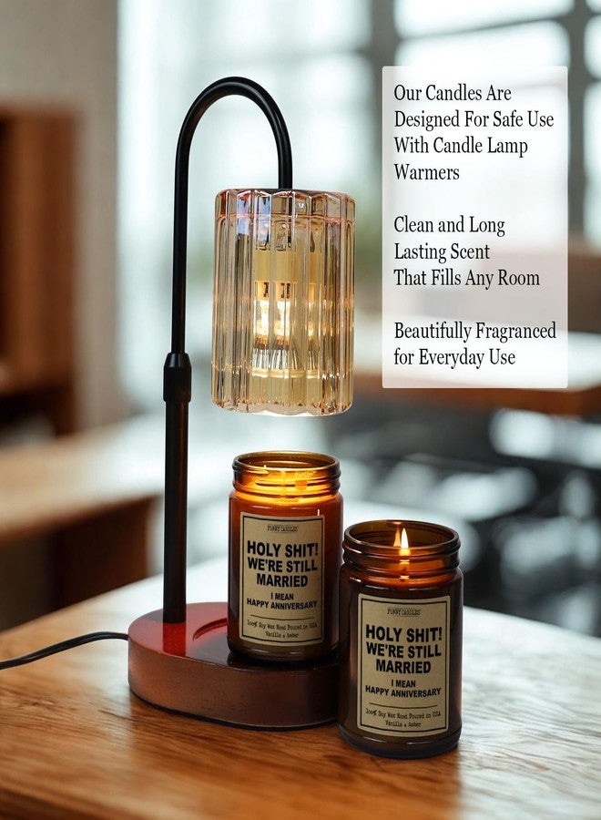 Funny Candles ! We’re Still Married Wedding Anniversary Present for Men, Women, Couple, Him, Husband, Cool Funny Gifts, 9 oz Amber Jar, Romantic Marriage Handmade Aromatherapy Candle, Made in The USA - Image 4