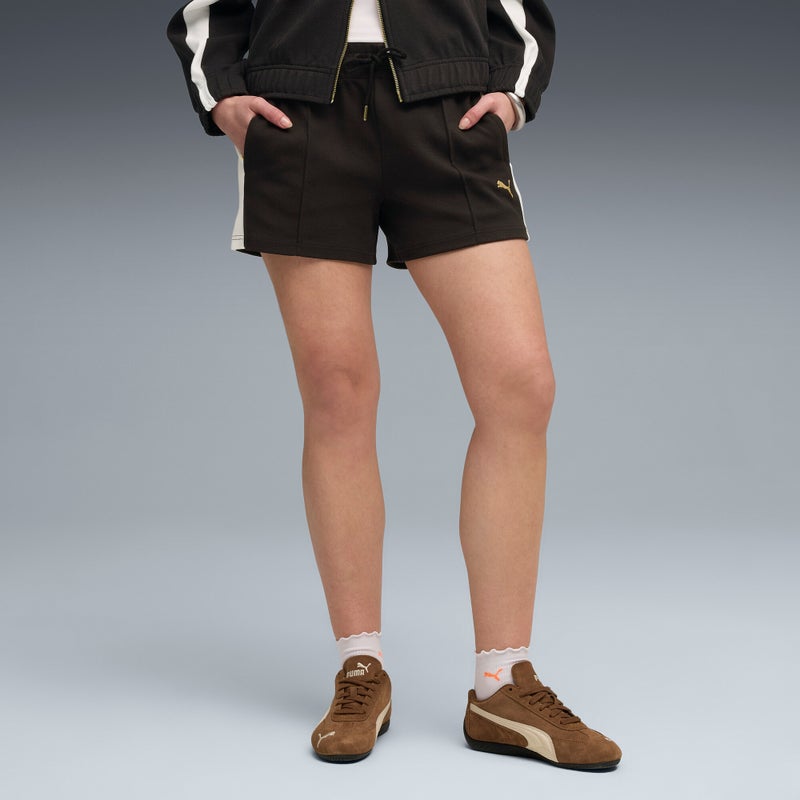 PUMA T7 Pintuck 4" Womens Black Shorts - Image 1