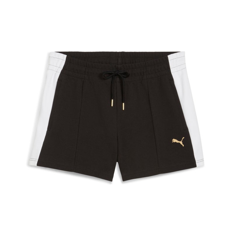 PUMA T7 Pintuck 4" Womens Black Shorts - Image 4