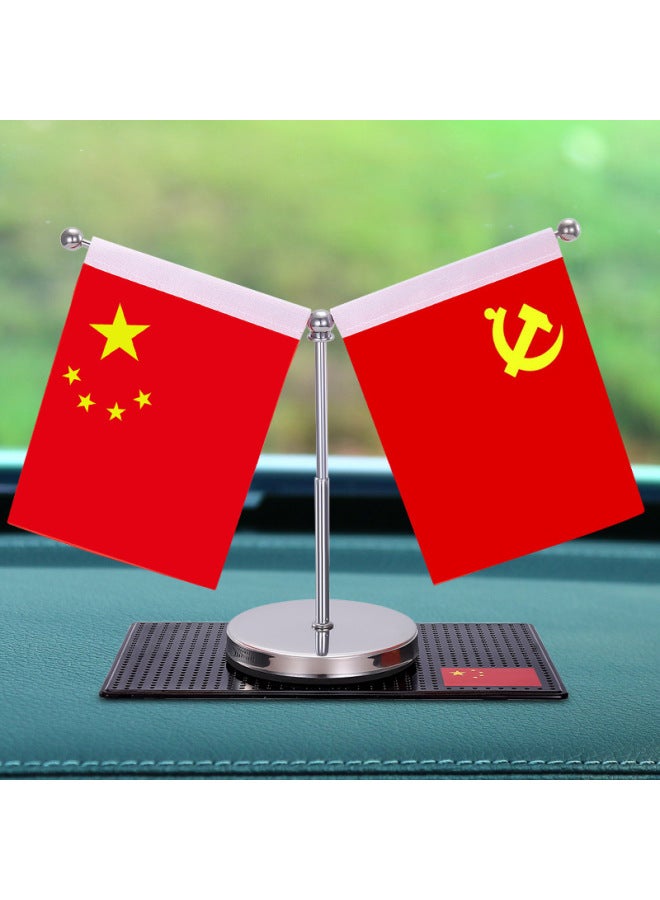 Car Ornaments New National Day Car Decoration Car Interior Accessories Small Red Flag Car Accessories High-end Car Products For Men