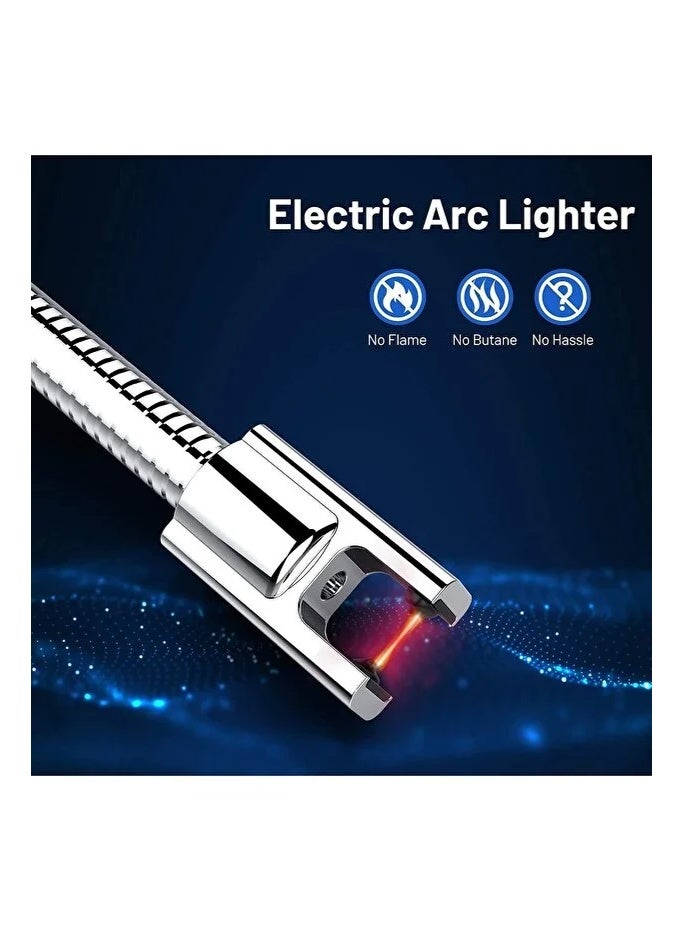 ولاعة الكترونية بتصميم مرن بدون لهب ،بلازما قابلة لاعادة الشحن مع مؤشر لحالة البطارية،مقاومة للرياح - Image 3