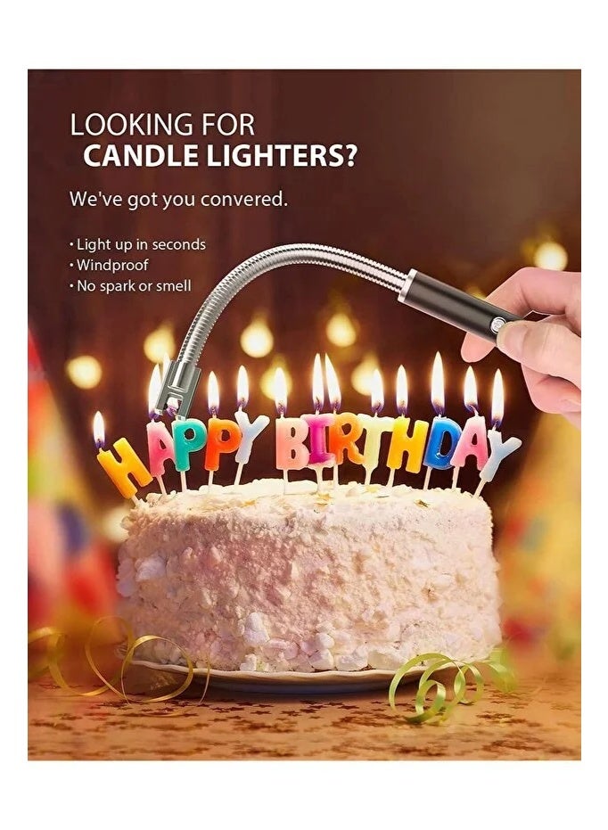 ولاعة الكترونية بتصميم مرن بدون لهب ،بلازما قابلة لاعادة الشحن مع مؤشر لحالة البطارية،مقاومة للرياح - Image 1