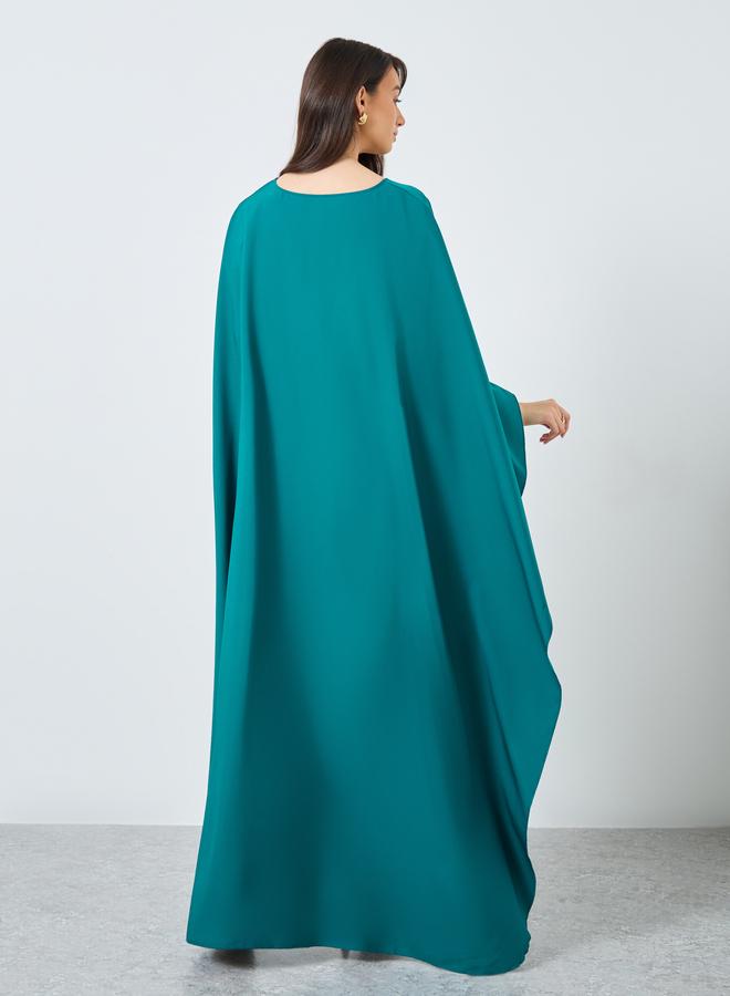 Take Two Styli Solid Batwing Sleeve Maxi Kaftan - Image 5