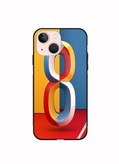 Protective Case Cover For Apple iPhone 13 Number 8 Design Multicolour