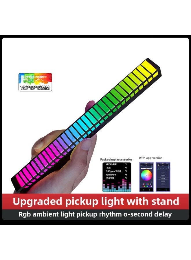 إسكدنيا RGB بيك اب ضوء سيارة التحكم الصوتي إيقاع الموسيقى ضوء LED كمبيوتر سيارة APP بلوتوث ضوء الجو مصدر الطاقة: 5 فولت (سلك موصول) - لون الضوء: D16 الضوء المحيط - Image 2