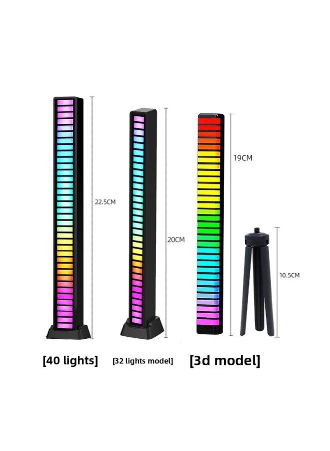 إسكدنيا RGB بيك اب ضوء سيارة التحكم الصوتي إيقاع الموسيقى ضوء LED كمبيوتر سيارة APP بلوتوث ضوء الجو مصدر الطاقة: 5 فولت (سلك موصول) - لون الضوء: D16 الضوء المحيط - Image 5