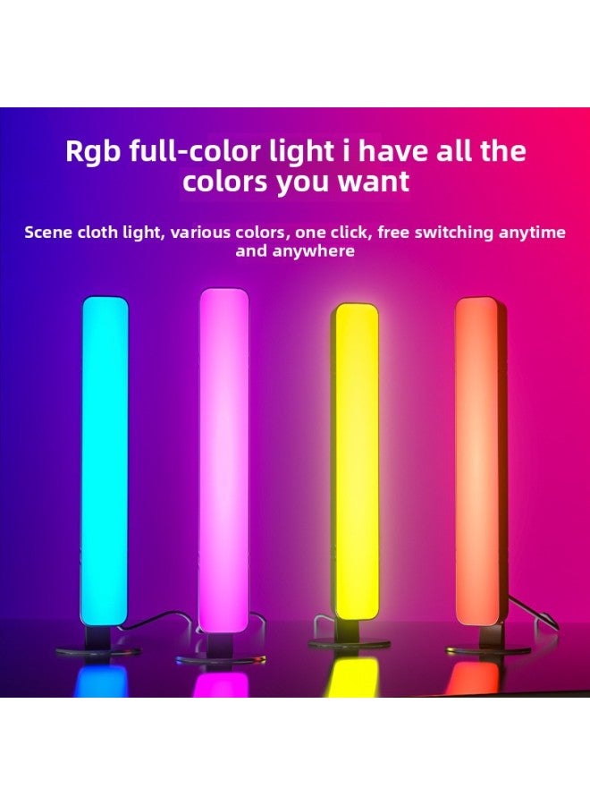 إسكدنيا RGB بيك اب ضوء سيارة التحكم الصوتي إيقاع الموسيقى ضوء LED كمبيوتر سيارة APP بلوتوث ضوء الجو مصدر الطاقة: 5 فولت (سلك موصول) - لون الضوء: D16 الضوء المحيط - Image 1