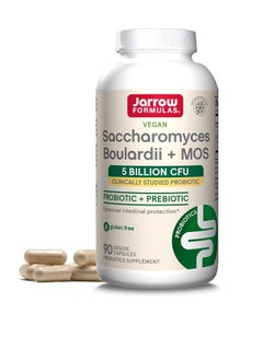 jarrow formulas Sacharomyces Boulardii & Mos, Provides Enhanced Support To The Intestinal Tract, 90 Capsules  - Image 1