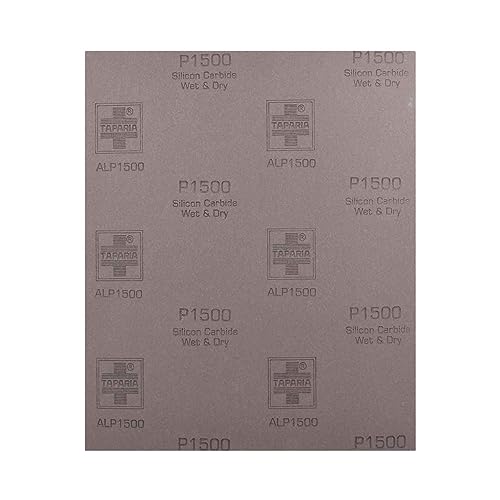 Taparia 9" X 11" Silicon Carbide Wet Or Dry Emery Sheet, Grit 1500 - Pack Of 10 (Alp 1500) - Image 3