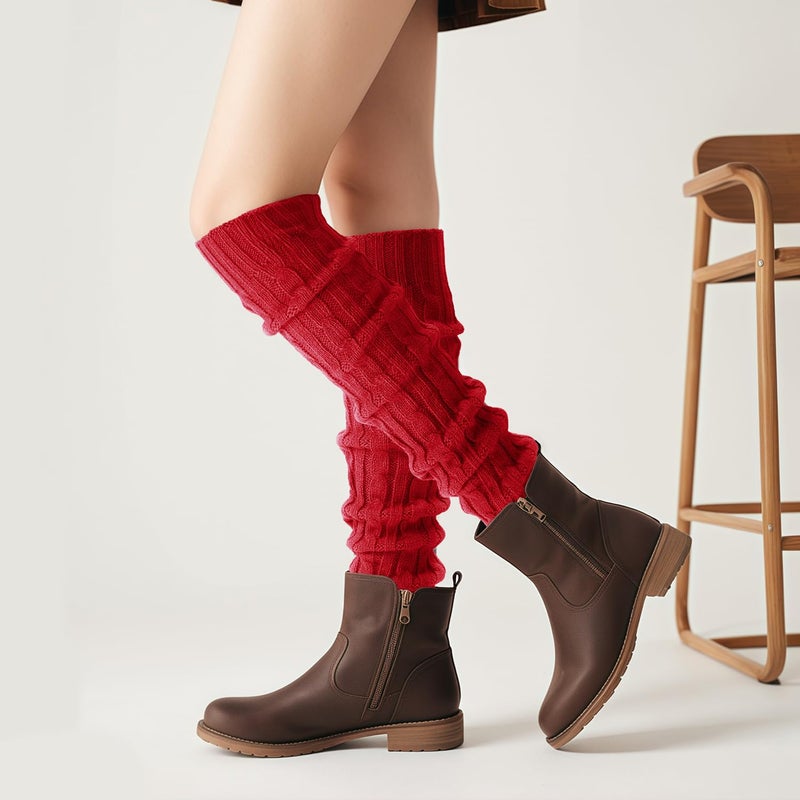 Pleneal Leg Warmers for Women - 1/2/3 Pairs Fashion Cable Knit Warm Leg Warmers 80s Accessories for Party Sports Yoga - Image 5