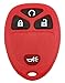 BTOZRF JACCES Replacement Key Fob Case Shell for GM GMC Chevrolet Chevy Buick 4 Buttons Pad Cover Keyless Entry Remote Car Key Casing Red - Image 2